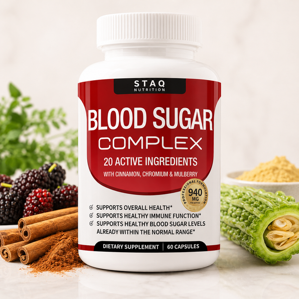 Blood Sugar Complex 20 Vitamins & Minerals Support Overall Health