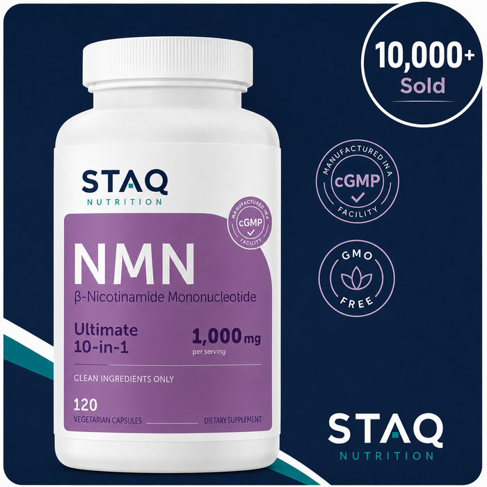 STAQ NMN Ultimate | 10-in-1 Longevity Supplement | NAD+ Supplement Precursor