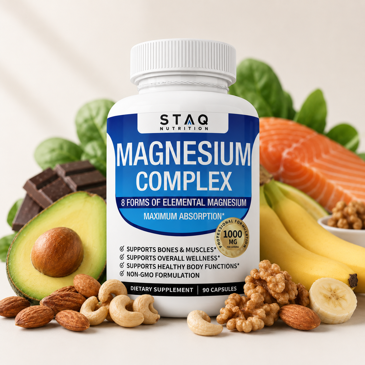 Magnesium Complex | 8 Essential Magnesium Supplements | 1000mg
