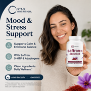 STAQ | Saffron+ Advanced Saffron Complex | Vegetarian Capsules